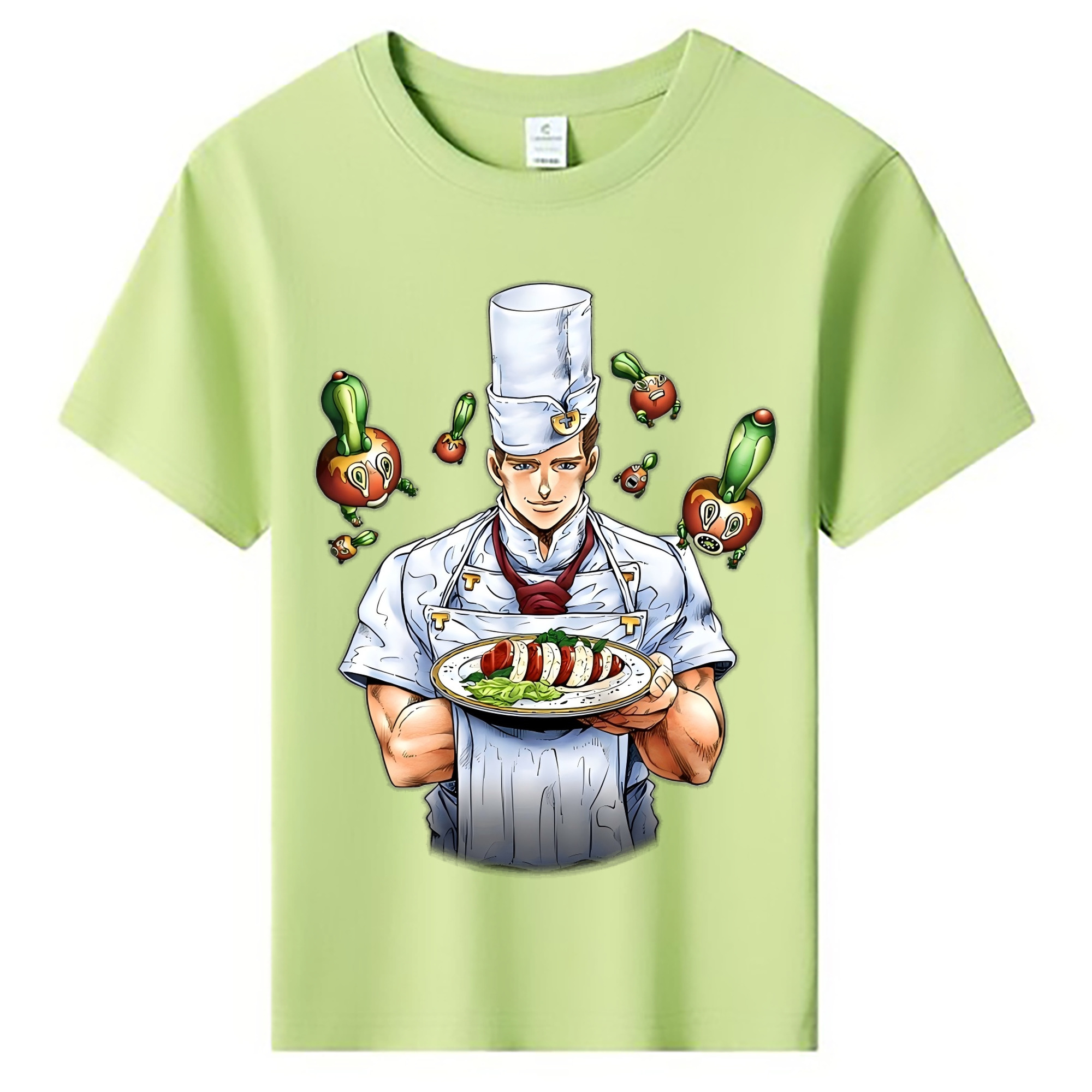 （画像用） ジョジョの奇妙な冒険 Tonio Trussardi JoJo's Bizarre Adventure トニオ?トラッサルディ 綿100％キッズTシャツ（フロントプリント）